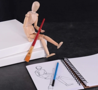 Mannequin 8 inch Standing Man Sculpture 2