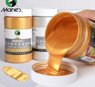 Maries Acrylic paint 300ml Gold 2