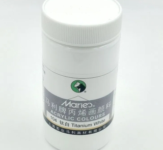 Maries Acrylic paint 300ml Titanium White 2