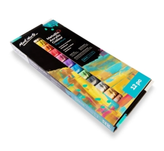 Metallic Acrylic Colour Paint Set Signature 12pc x 36ml 3
