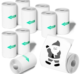 Mini printer white paper sticker roll 2
