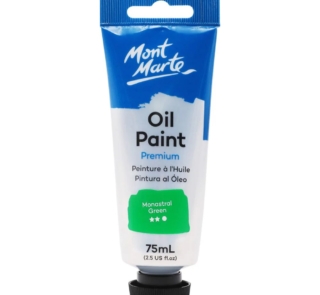 Oil Paint Premium 75ml Tube Monastral Green