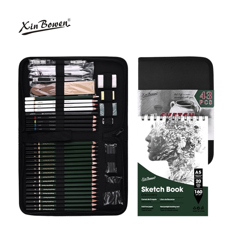 Professional Sketching Drawing Art Tool Kit With Sketch Pad 1