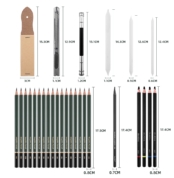 Professional Sketching Drawing Art Tool Kit With Sketch Pad 3