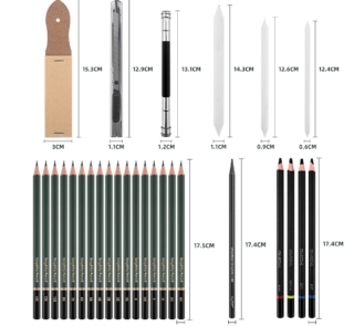 Professional Sketching Drawing Art Tool Kit With Sketch Pad 3