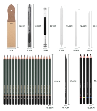 Professional Sketching Drawing Art Tool Kit With Sketch Pad 3