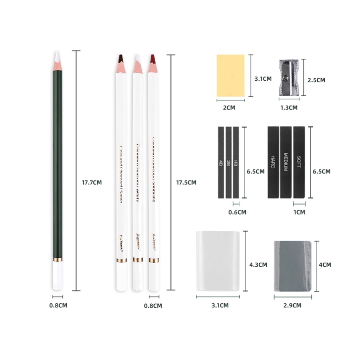 43 Pcs Professional Sketching & Drawing Art Tool Kit With Sketch Pad - Image 3