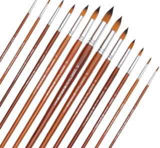 ROUND Paint Brush Set 12pcs W13 1