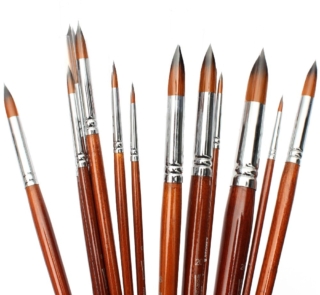 ROUND Paint Brush Set 12pcs W13 2