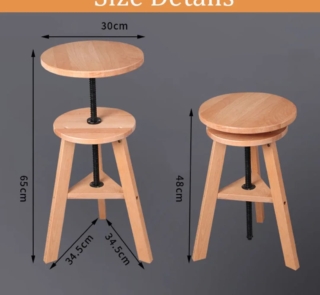 Wooden Artist Stool 2