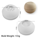 Incense Burner Silicone Mold with lid -XC423-90