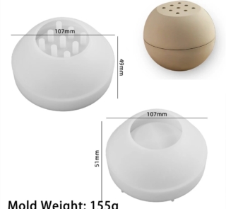 XC423 90 Incense Burner Mold with lid 1