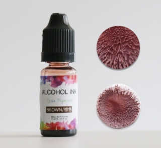 alcohol ink brown