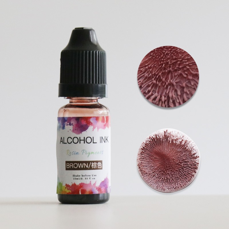 alcohol ink brown