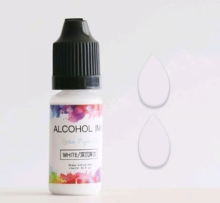 alcohol ink white 1