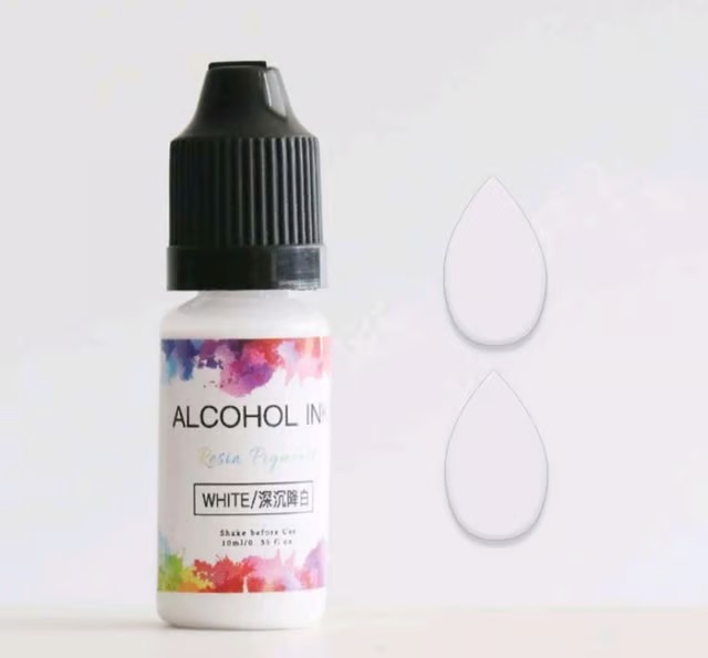 alcohol ink white 1