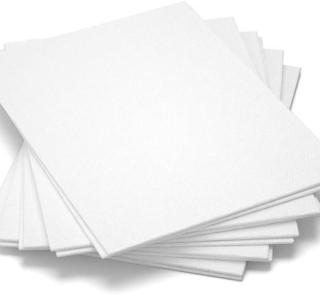 white canvas panel