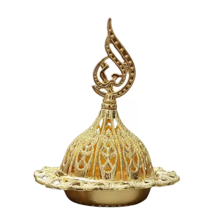 Incense Burner With Lid -Gold - Image 1