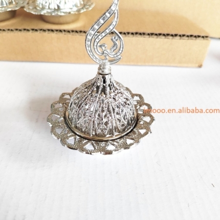 Incense Burner With Lid - Silver