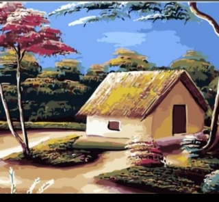 paint by number house