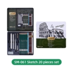 SM-061 - Artist Pencil Drawing Kit 20pcs - Image 2