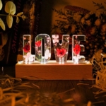 resin art with LED lights