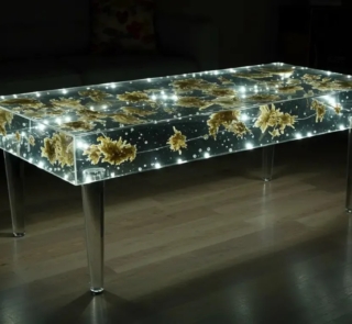 resin art with LED lights 3