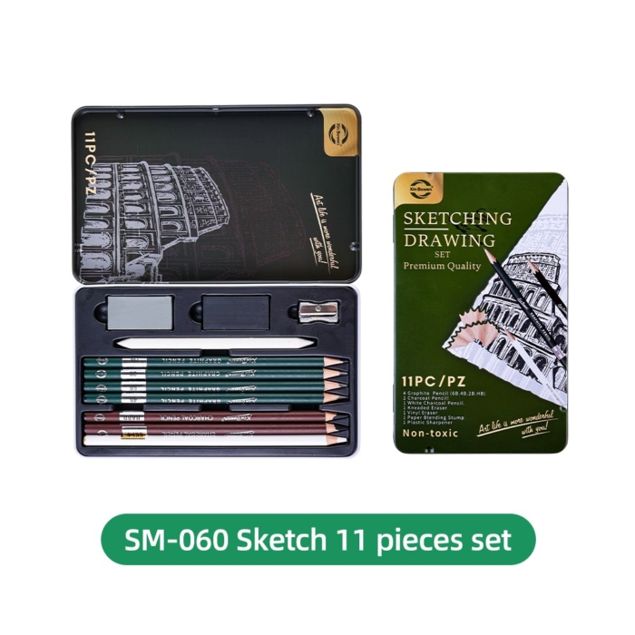 SM-060- Artist's Sketching Kit 11pcs - Image 2