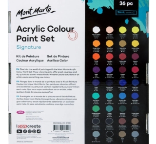 Acrylic Colour Paint Set Signature 36pc x 36ml 2