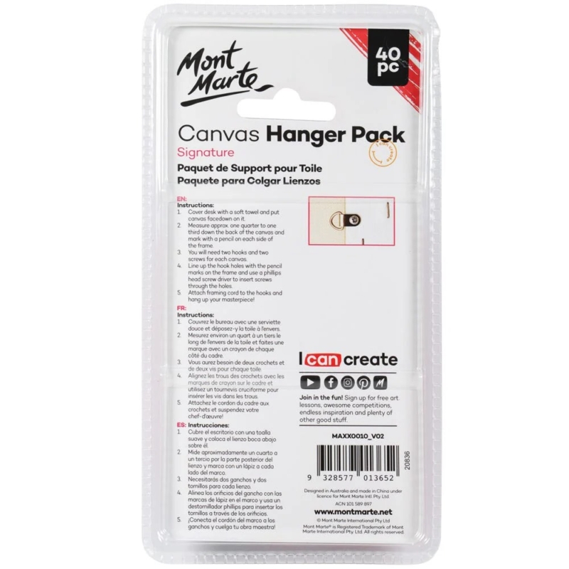 Canvas Hanger Pack 20pairs 2