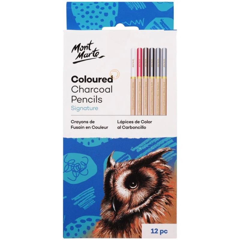Coloured Charcoal Pencils Signature 12pc 1