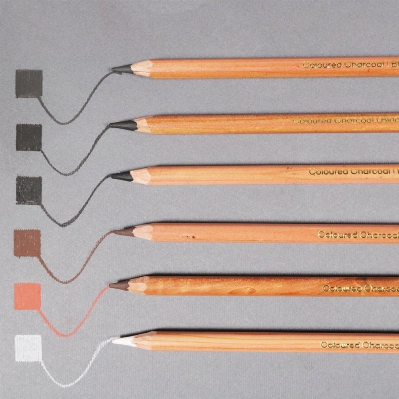 Coloured Charcoal Pencils Signature 12pc 2