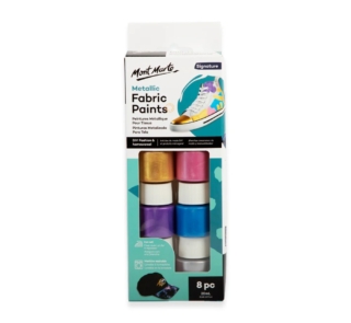 Metallic Fabric Paints Signature 8pc x 20ml 1