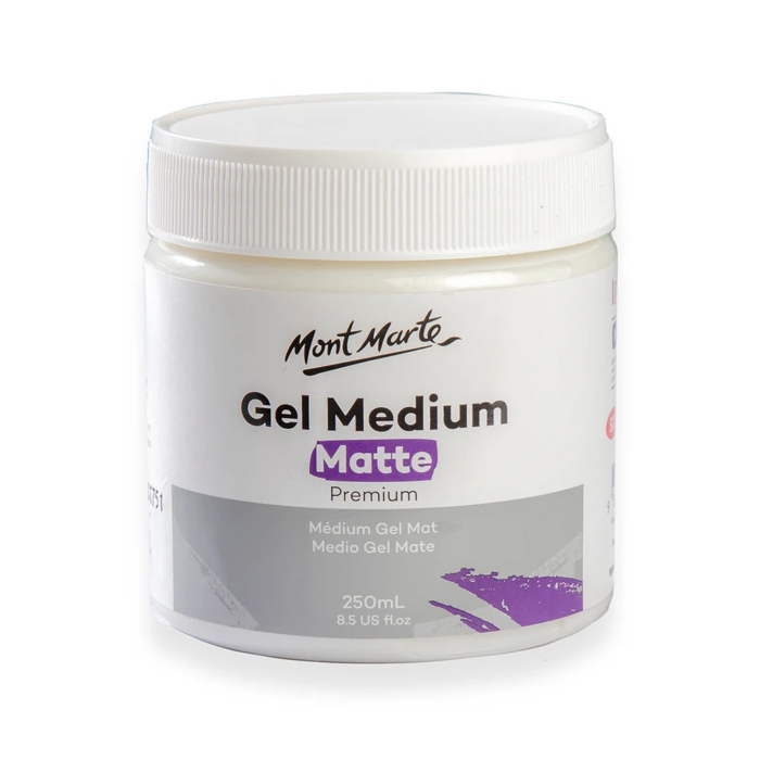 Mont Marte Gel Medium Matte 250ml - Image 1