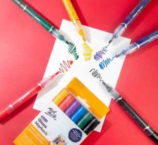 Mont Marte Glass Markers 6pcs 2