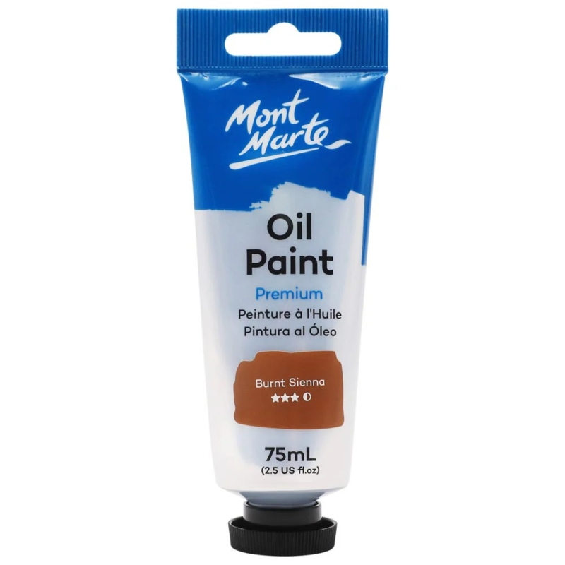 Mont marte Oil Paint 75mls Premium Burnt Sienna 1 1