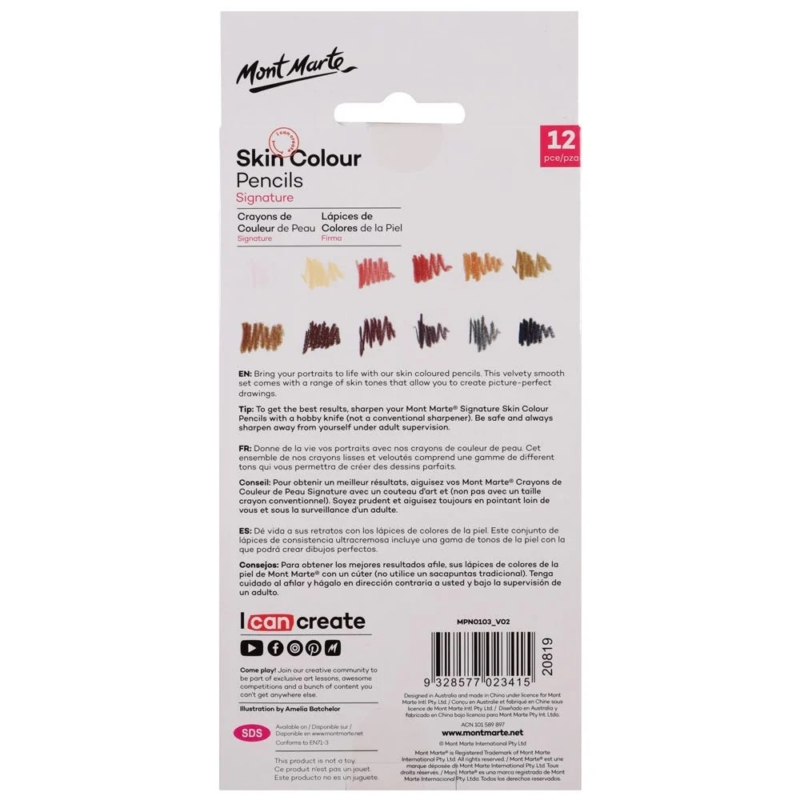 Skin Colour Pencils Signature 12pc 2