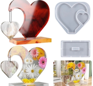 lOVE SHAPED PHOTO FRAME SILICONE MOLD XC724 46 S 1