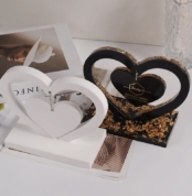 lOVE SHAPED PHOTO FRAME SILICONE MOLD XC724 6 S 1
