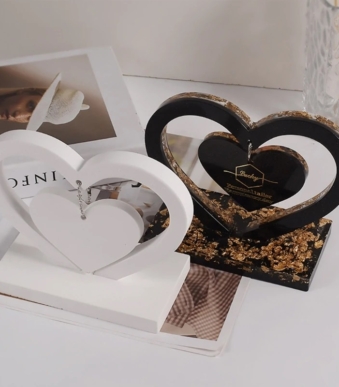 lOVE SHAPED PHOTO FRAME SILICONE MOLD XC724 6 S 1
