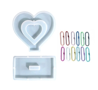 lOVE SHAPED PHOTO FRAME SILICONE MOLD XC724 6 S 2