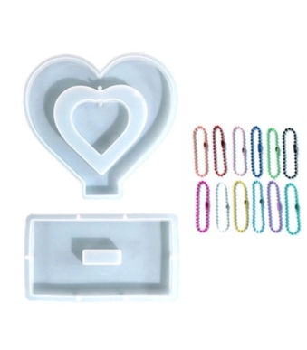 lOVE SHAPED PHOTO FRAME SILICONE MOLD XC724 6 S 2