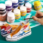 Maries Fabric Paint 50mls - White - Image 2